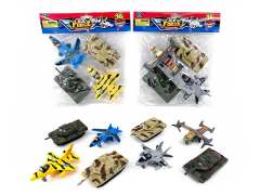 Pull Back Airplane & Tank(4in1)