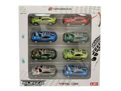 1:64 Die Cast Sports Car Pull Back(8in1)