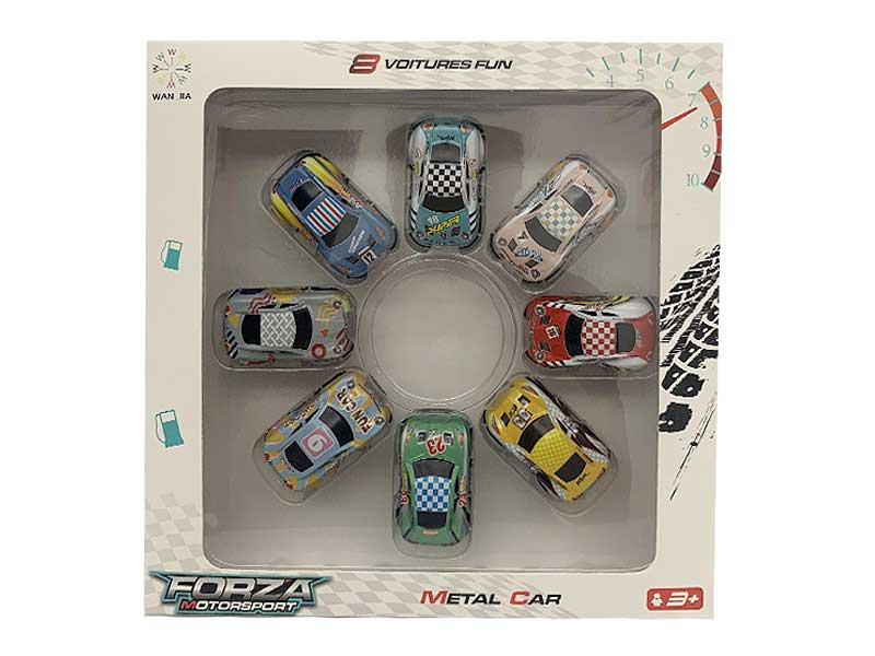 1:84 Die Cast Racing Car Pull Back(8in1) toys