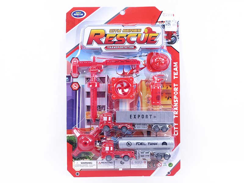 Pull Back Fire Engine Set(2in1) toys