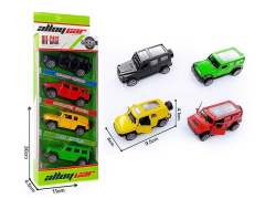 Die Cast Cross-country Car Pull Back(4in1)