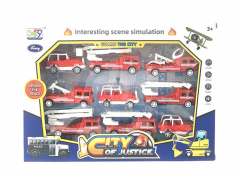 Pull Back Fire Engine(9in1)
