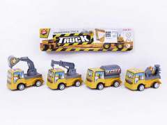 Pull Back Construction Truck(4in1) toys