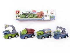 Pull Back Construction Truck(4in1) toys