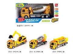 1:50 Die Cast Construction Truck Pull Back(3S)