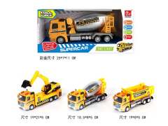1:50 Die Cast Construction Truck Pull Back W/L_S(3S)