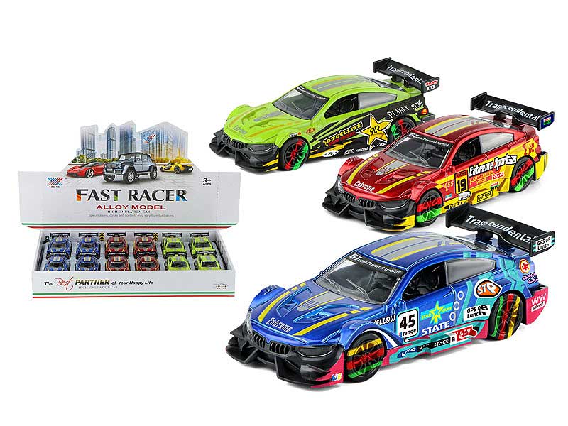 1:36 Die Cast Car Pull Back(12IN1) toys