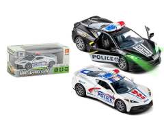 1:32 Die Cast Pull Back Police Car W/L_M(2C) toys