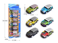 1:64 Die Cast Car Pull Back(6in1)