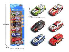 1:64 Die Cast Car Pull Back(6in1)