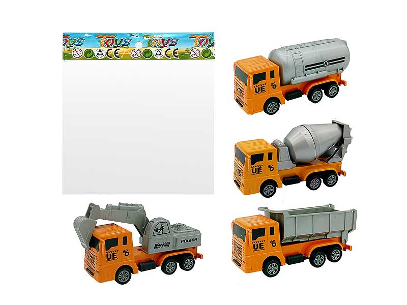 Pull Back Construction Truck(4S) toys