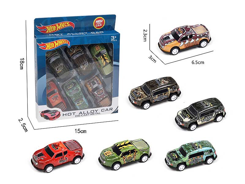 Pull Back Car(6in1) toys