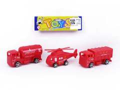 Pull Back Fire Engine & Pull Back Plane(3in1)