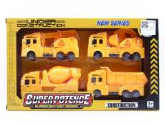 Pull Back Construction Truck(4in1) toys