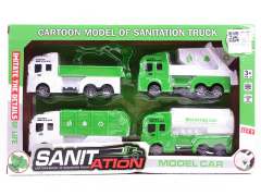 Pull Back Sanitation Truck(4in1)