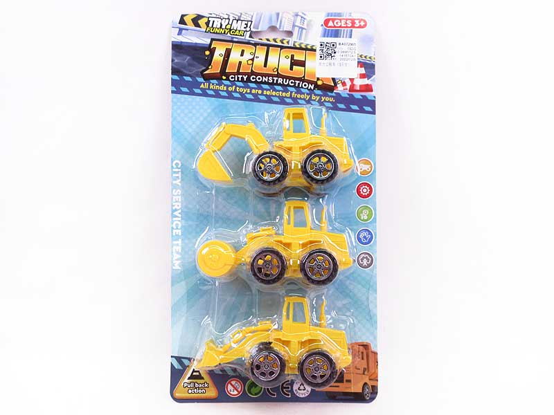 Pull Back Construction Truck(3in1) toys