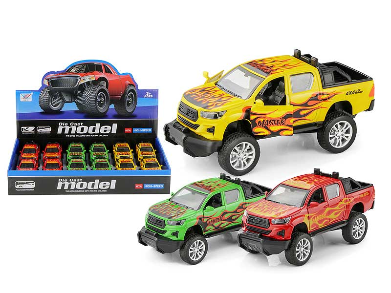 1:32 Die Cast Car Pull Back(12in1) toys