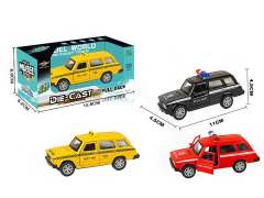 1:32 Die Cast Police Car Pull Back(3C)