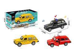 1:32 Die Cast Police Car Pull Back W/L_M(3C)