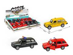 1:32 Die Cast Police Car Pull Back(12in1) toys