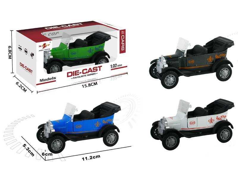 1:32 Die Cast Car Pull Back(4C) toys