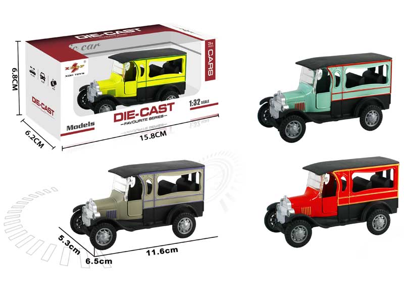 1:32 Die Cast Car Pull Back(4C) toys