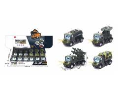 1:64 Pull Back Military Truck(12in1)