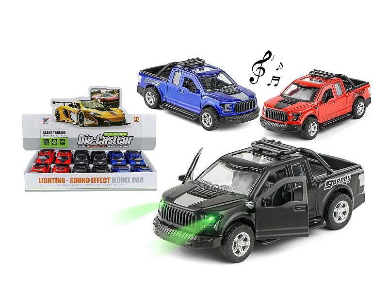 1:32 Die Cast Car Pull Back W/L_M(12in1) toys