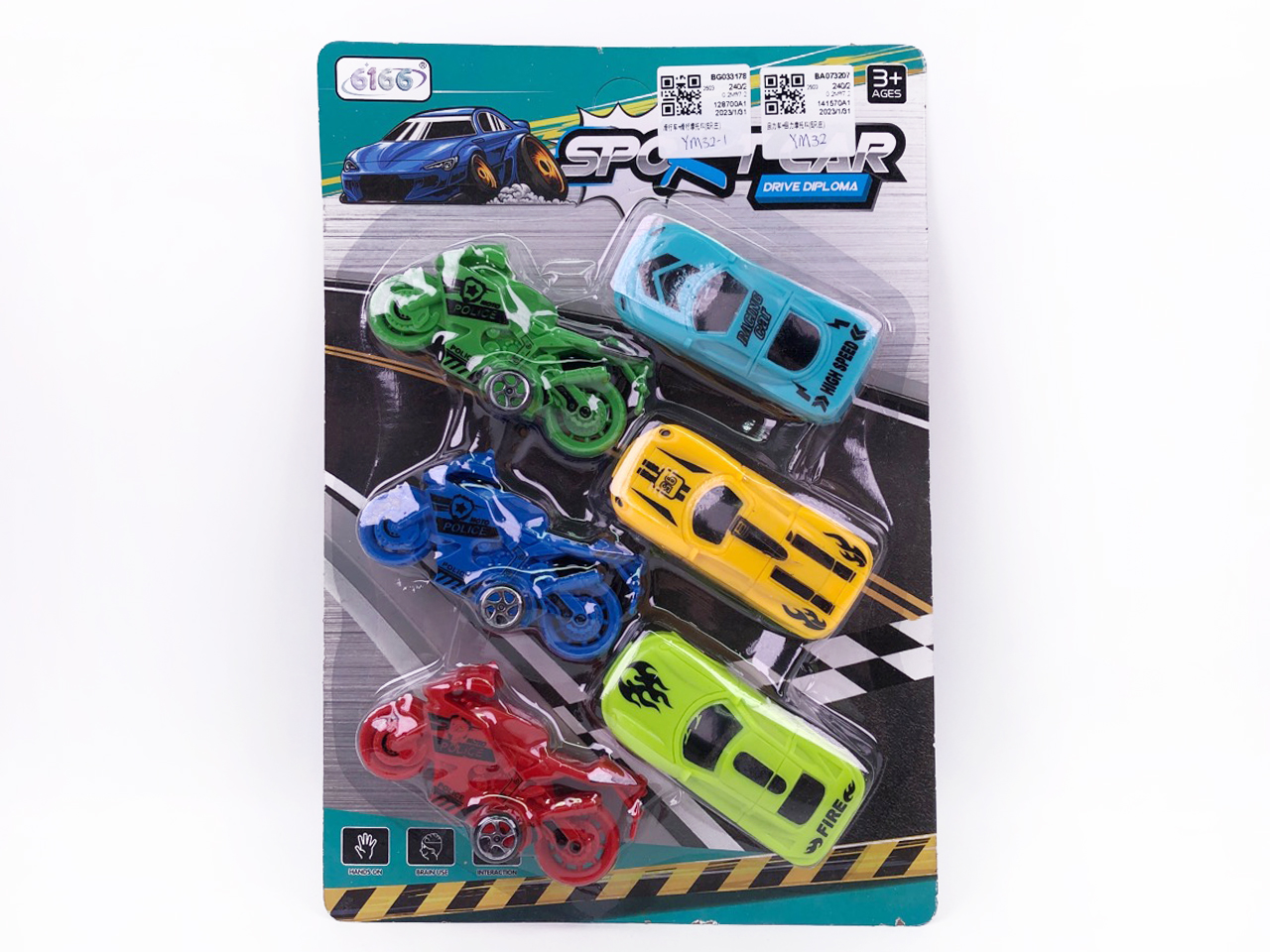 Pull Back Car & Pull Back Motorcycle(6in1) toys