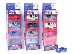 Die Cast Police Car Pull Back(4in1) toys