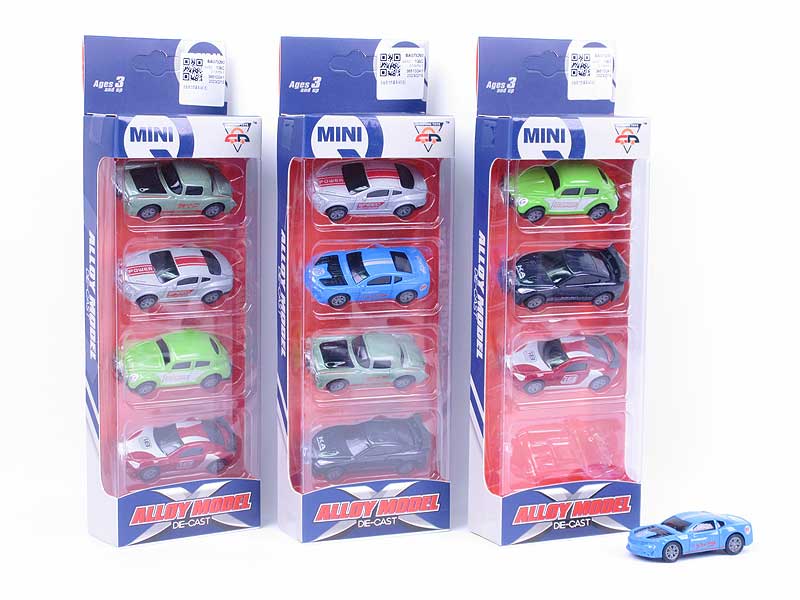 Die Cast Car Pull Back(4in1) toys