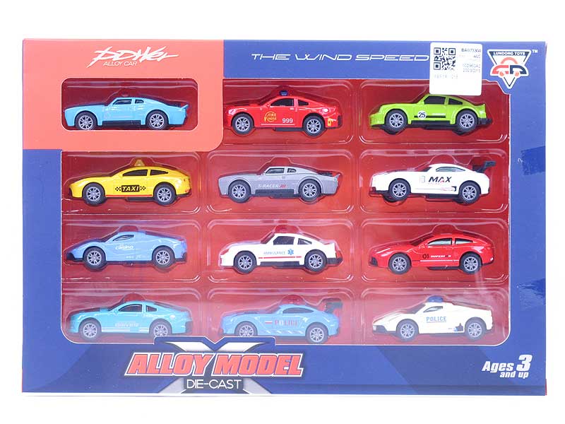 Die Cast Car Pull Back(12in1) toys