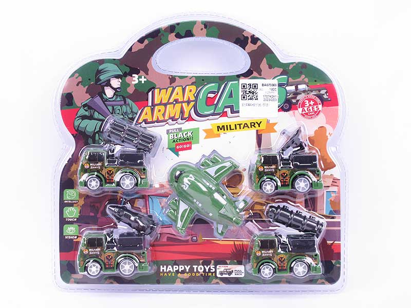 Pull Back Military Car & Pull Back Airplane(5in1) toys