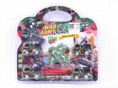 Pull Back Military Car & Pull Back Airplane(5in1)