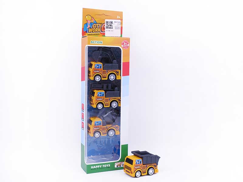 Pull Back Construction Truck(4in1) toys