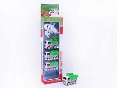 Pull Back Sanitation Truck & Pull Back Airplane(5in1)
