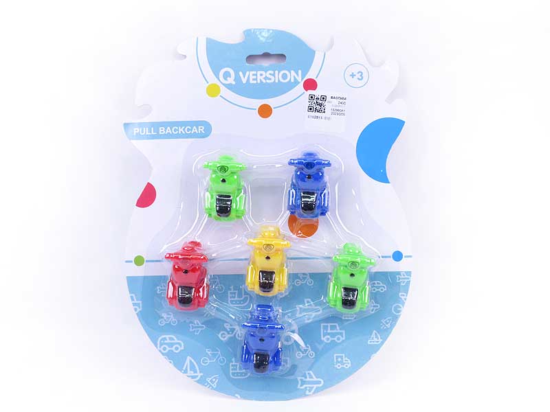 Pull Back Motorcycle(6in1) toys