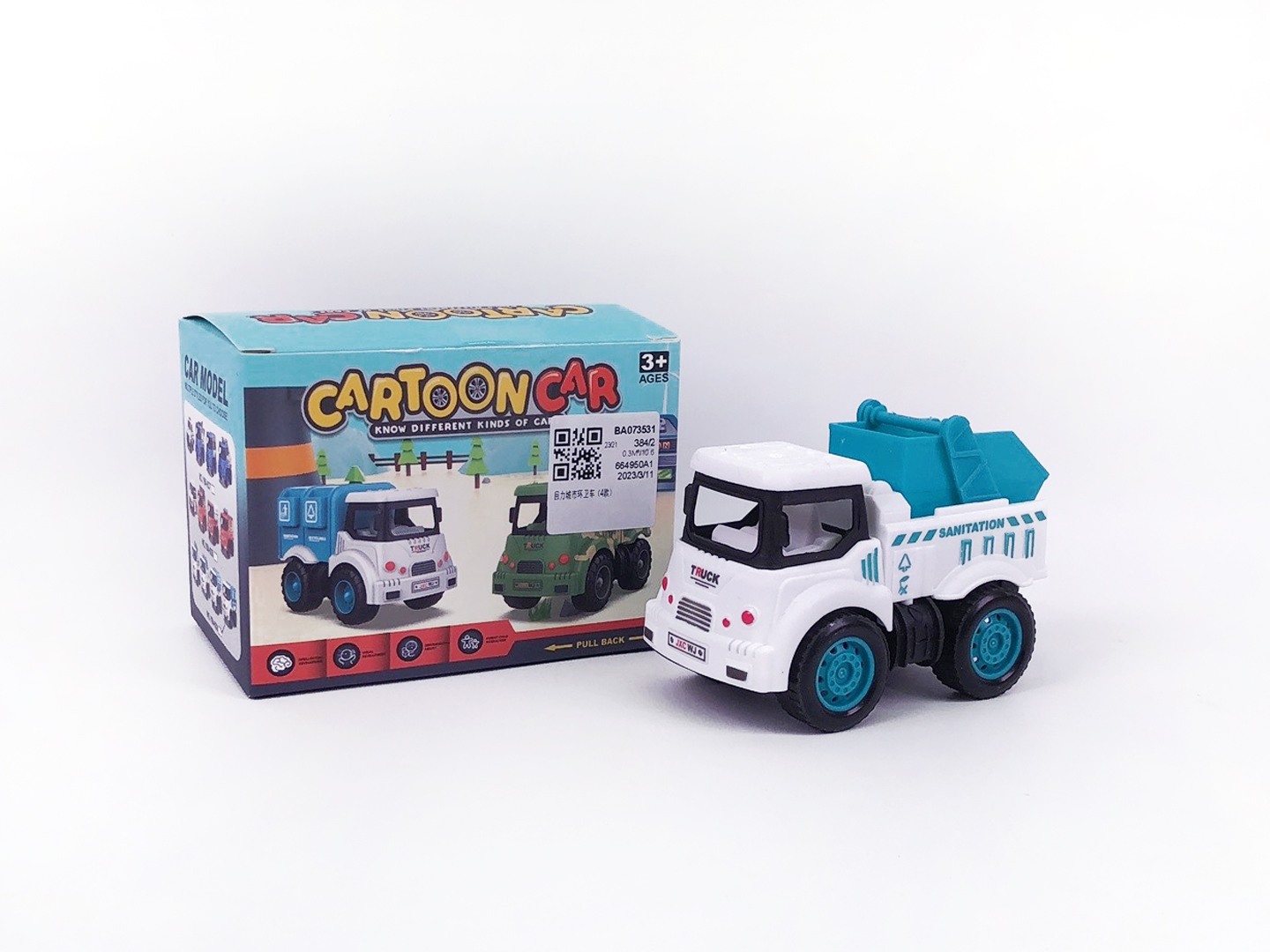 Pull Back Sanitation Truck(4S) toys
