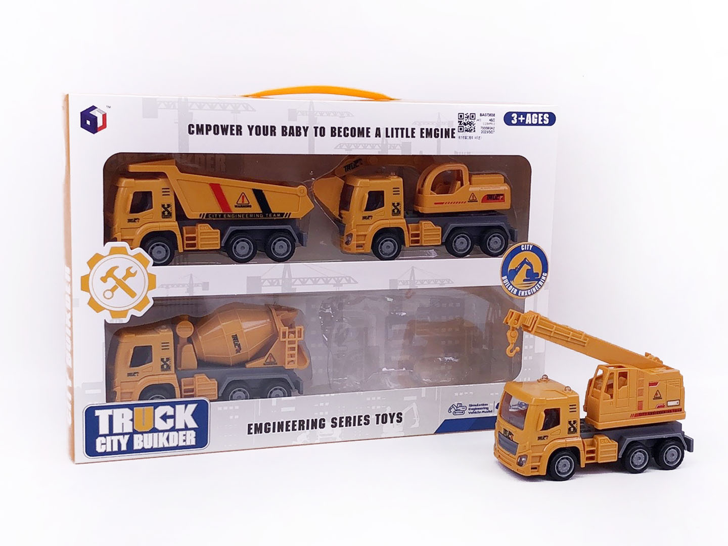 Pull Back Construction Truck(4in1) toys