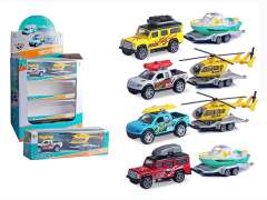 Die Cast Truck Pull Back(16in1)