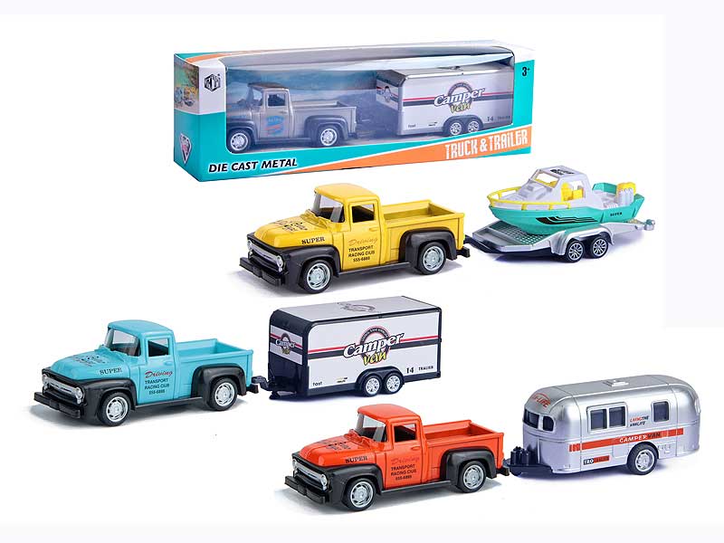 Die Cast Truck Pull Back(3S3C) toys