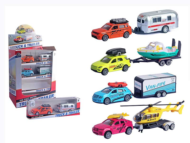 Die Cast Truck Pull Back(16in1) toys