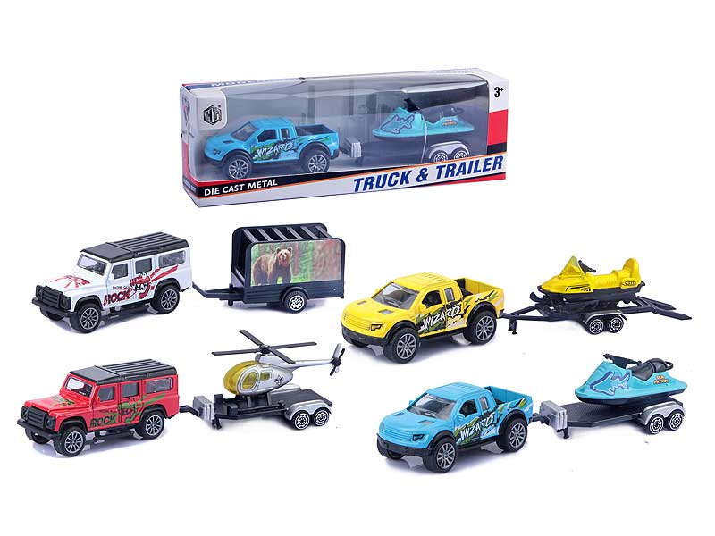 Die Cast Truck Pull Back(4S4C) toys