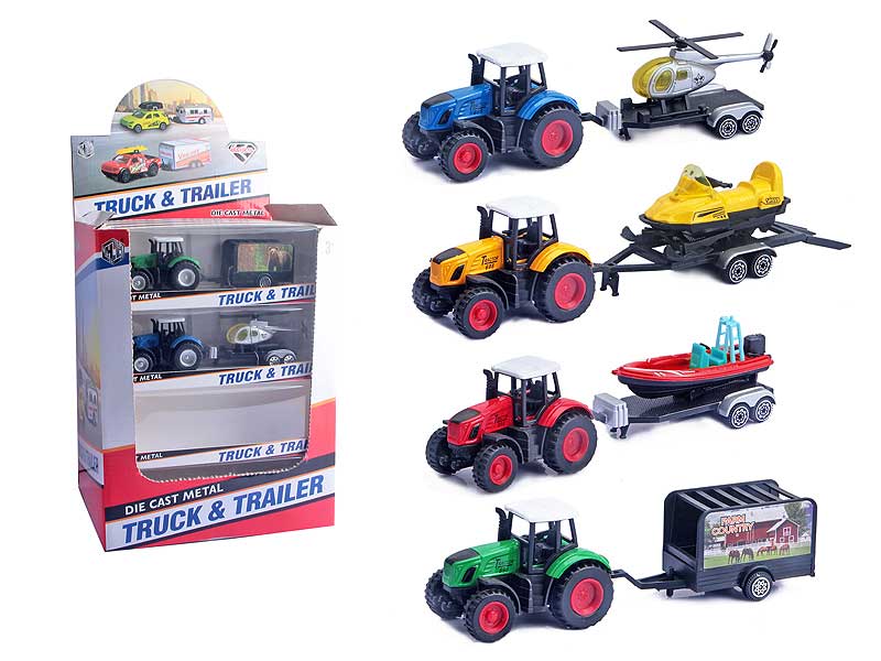 Die Cast Truck Pull Back(16in1) toys