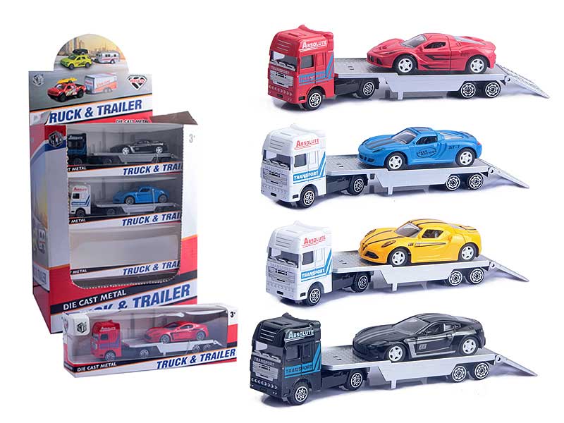 Die Cast Truck Pull Back(16in1) toys