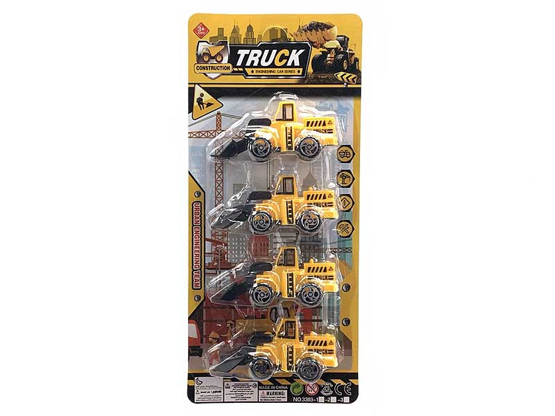 Pull Back Construction Truck(4in1) toys