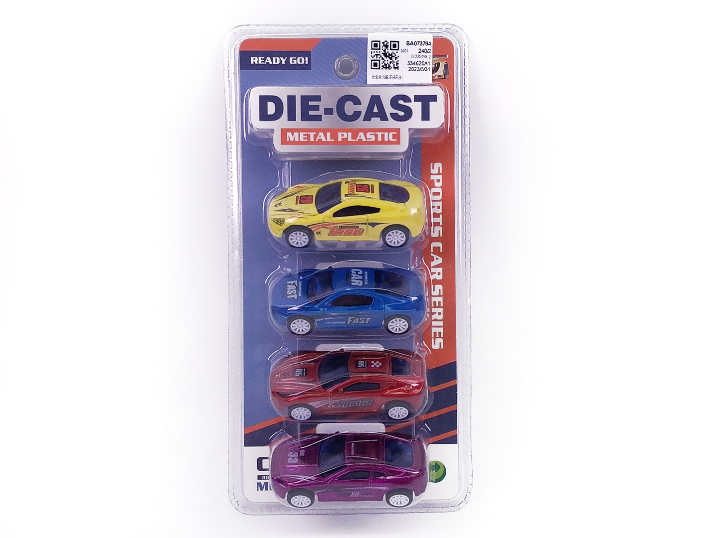 Die Cast Sports Car Pull Back(4in1) toys