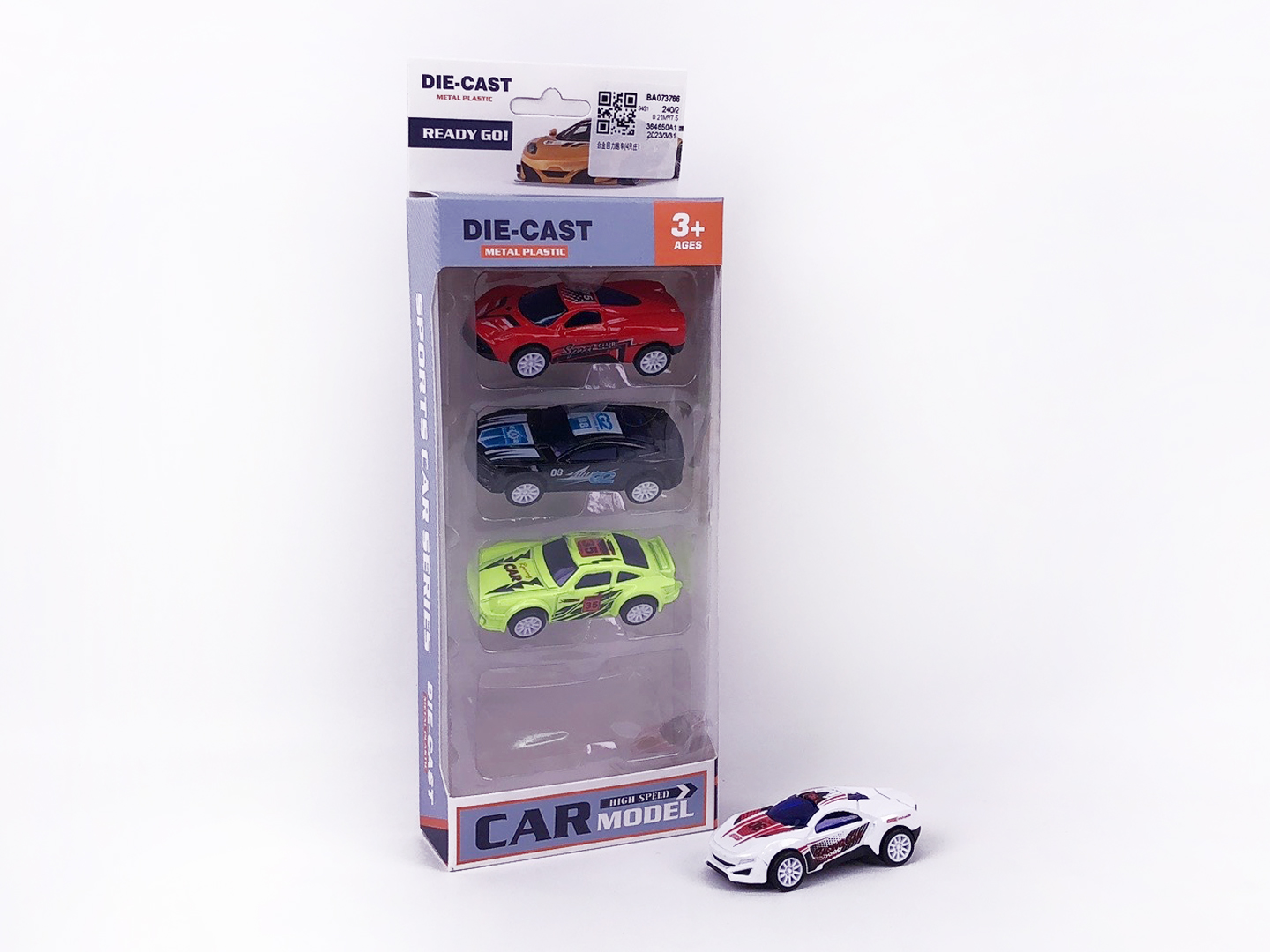 Die Cast Sports Car Pull Back(4in1) toys