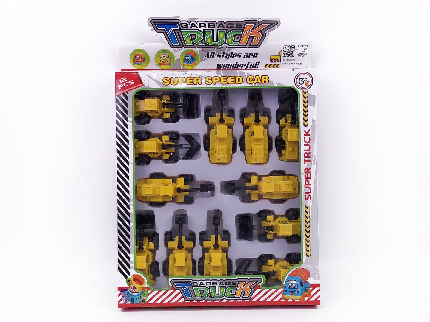 Pull Back Construction Truck(12in1) toys