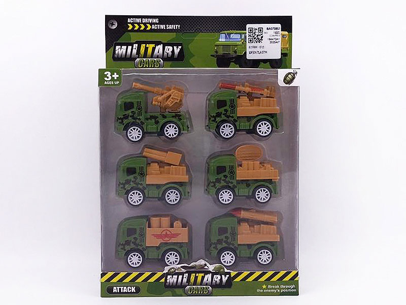 Pull Back Car(6in1) toys